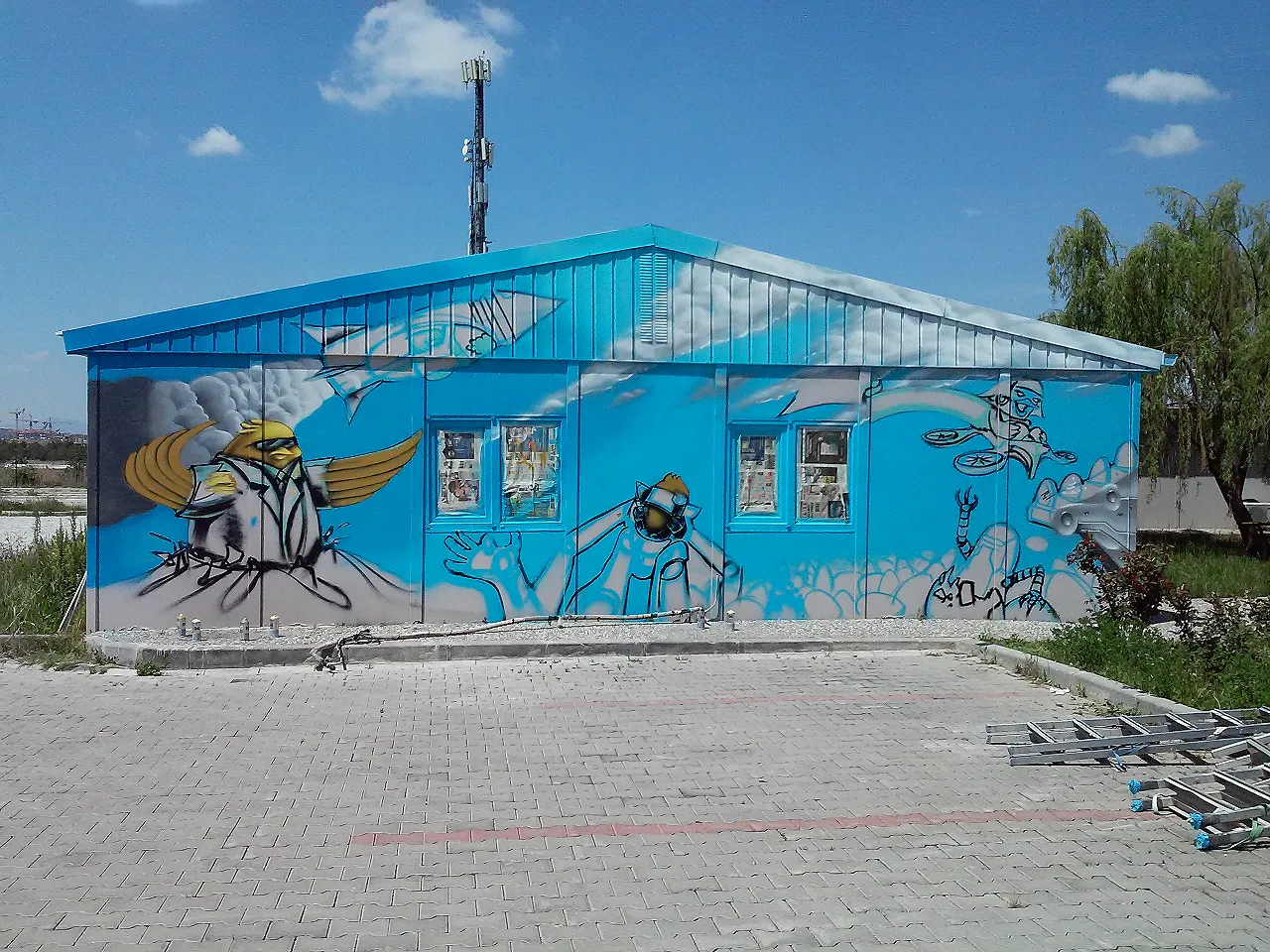 sky mural