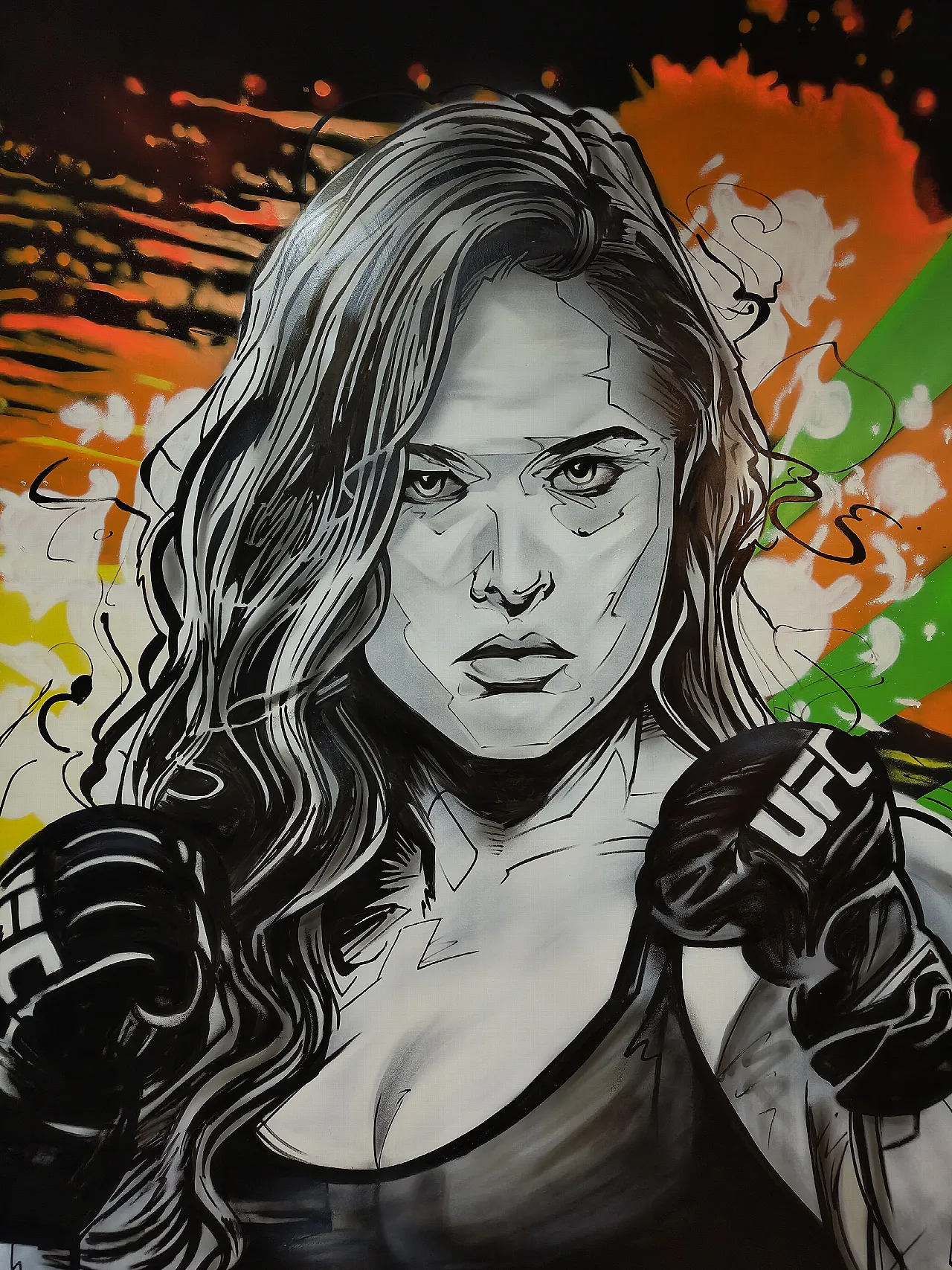 Ronda Rousey Graffiti detayı