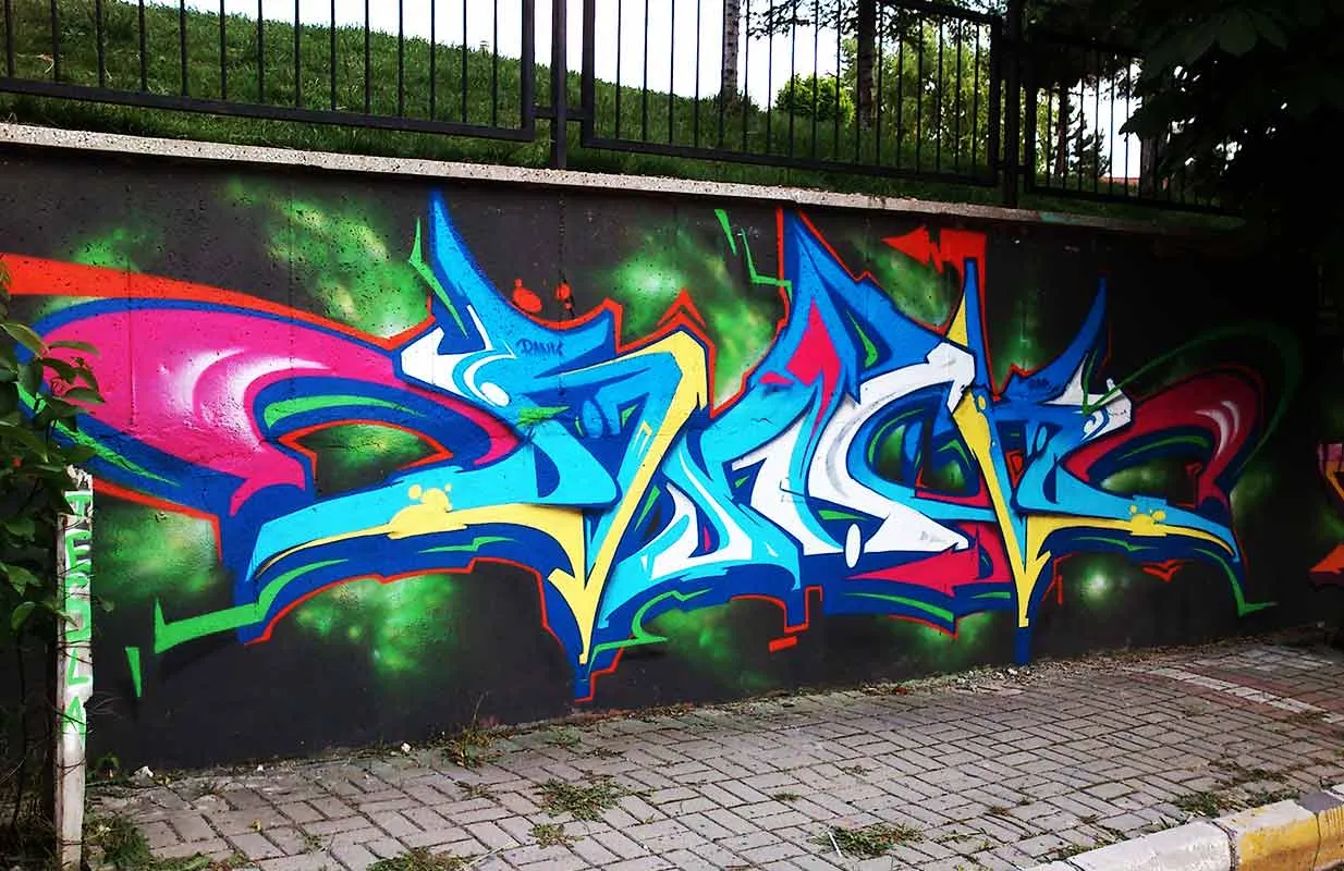Tavşanlı Anatolian High School Graffiti Festival.